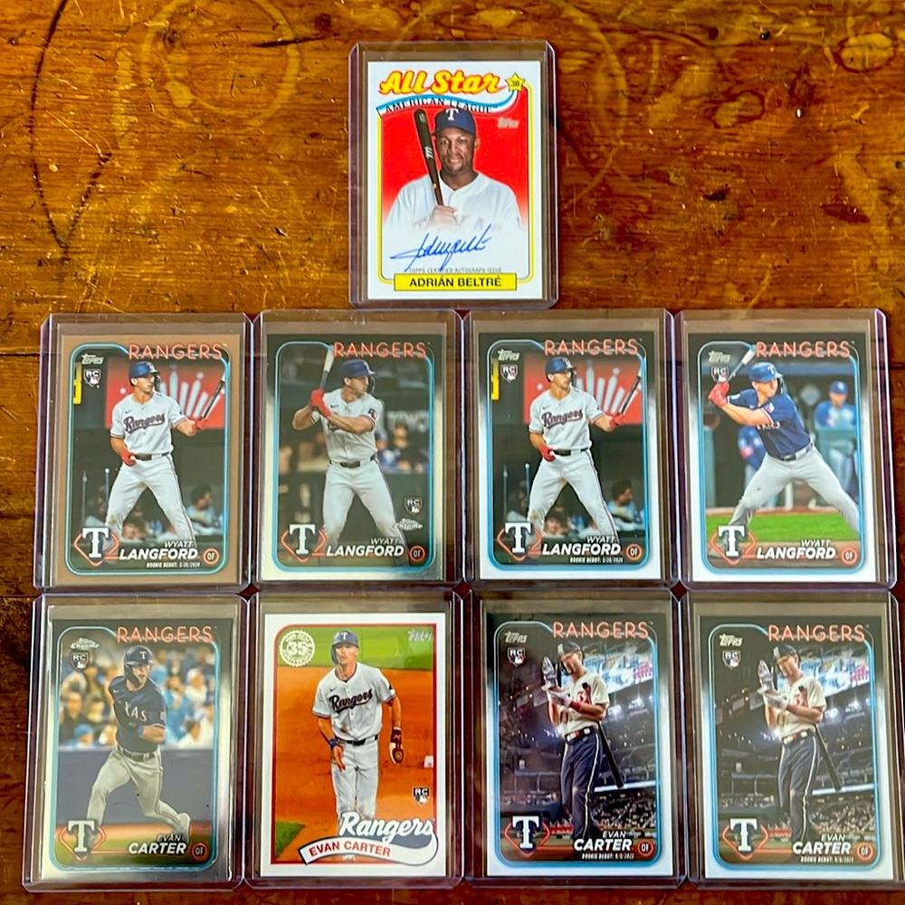 💎 Texas Rangers (9) Card Lot /Beltre Auto 💎